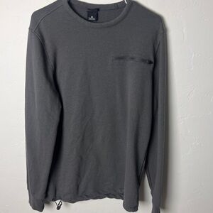 Grand AC crewneck pullover gray long sleeve medium